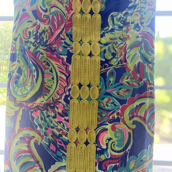 Lilly Pulitzer Vibrant Paisley Shift Dress – Size 2 – Excellent Condition - Picture 2 of 3